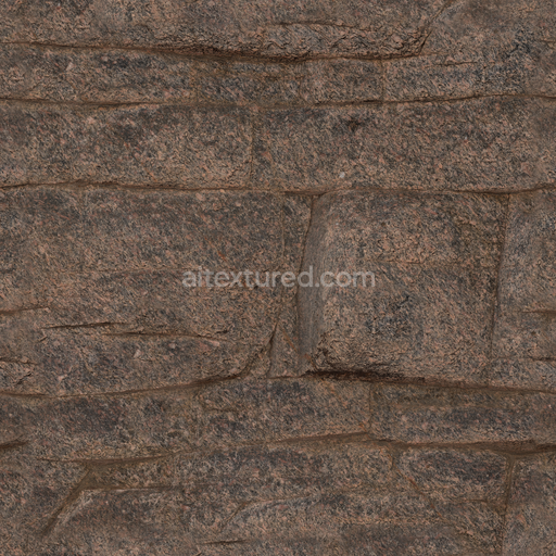 Dry Riverbed Rock — Riverbed Rock Rough Natural Terrain Rock — PBR seamless 3D texture