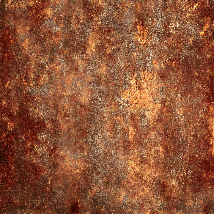 Rusty Metal with Cracked and Eroded Surface seamless PBR texture preview