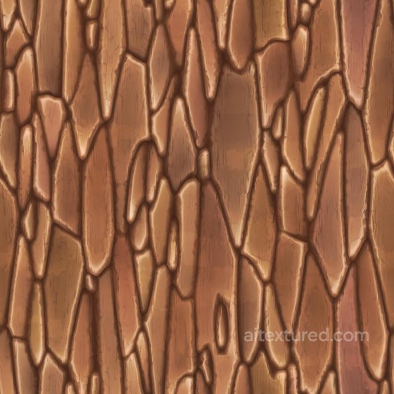 Stylized Tree Trunk or Bark Texture | Free PBR Foliage texture preview