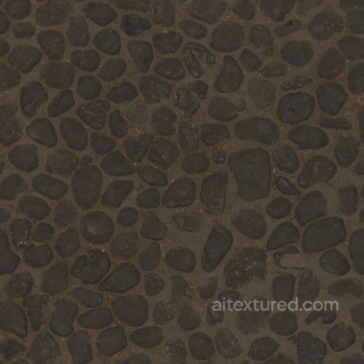 Large Pebbles - Pebbles Large Worn Dirty Pebbles seamless Stone PBR texture