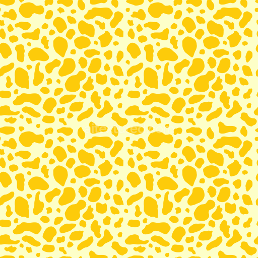 Seamless 3D PBR Leopard Print Fabric Texture with Yellow Spots on Pale Background