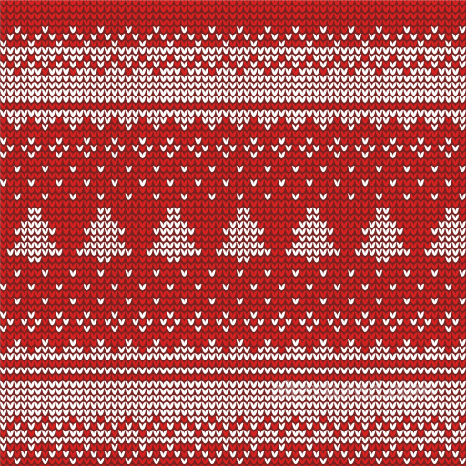 Christmas Knit Pattern Fabric Texture with Tree Motifs seamless All Christmas Digital paper PBR texture