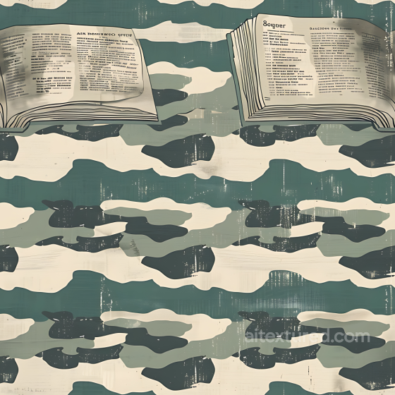Arctic Camouflage PBR Texture with Smooth Organic Shapes and Muted Winter Tones Color Camouflage texture preview