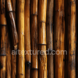 seamless Seamless 3D PBR Texture of Glossy Polished Bamboo Culms with Natural Grain texture 8k free download PBR