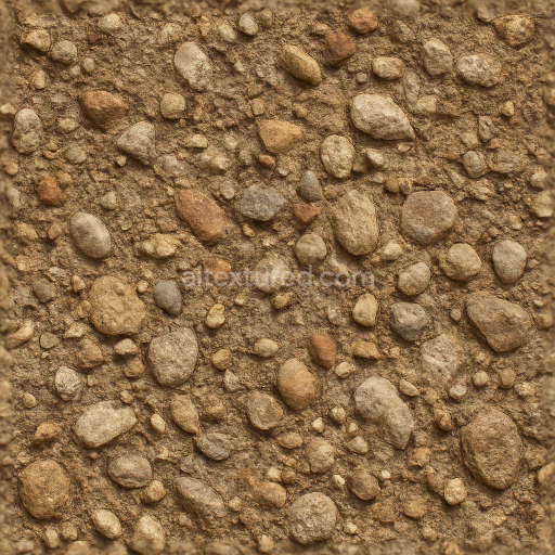Seamless 3d texture PBR 8k conglomerate rustic rough natural stone surface