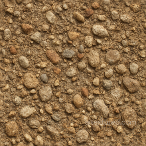 Conglomerate Rustic Rough Natural Stone Surface seamless Stone PBR texture