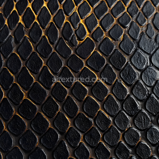 Seamless 3D PBR Reptile Skin Texture Featuring Scaled Dermal Patterns with Fine Detail