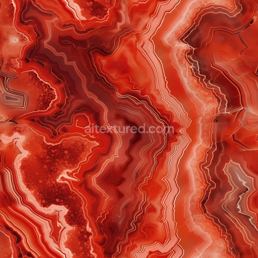 Preview — Seamless 3D Red Agate Marble PBR Texture with Natural Layered Veins