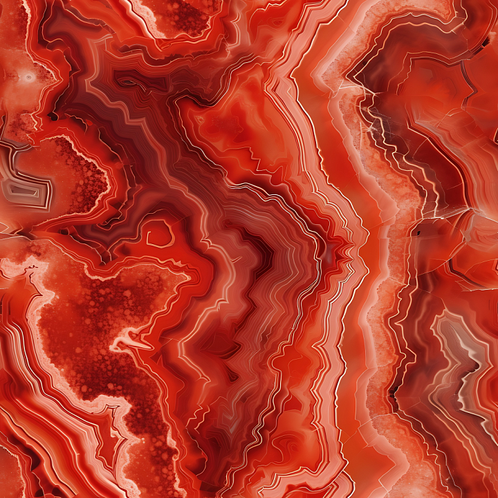 Red Agate Marble with Natural Layered Veins seamless PBR texture preview