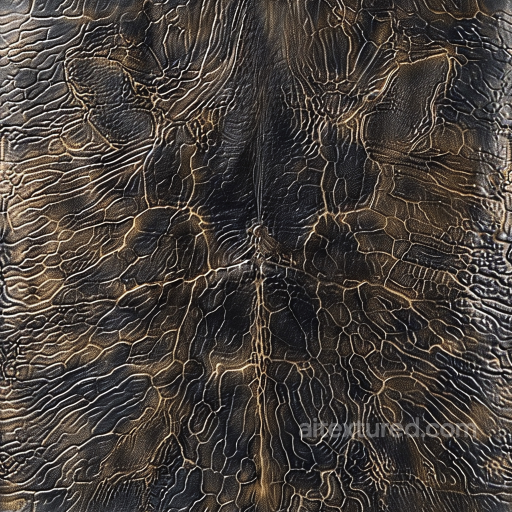 Cracked Black And Brown Leather Texture With Aged Distressed Grain seamless Leather PBR texture