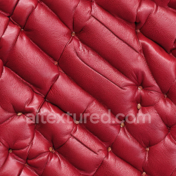 seamless Seamless 3D Quilted Red Leather PBR Texture with Button-Tufted Cushions texture 8k free download PBR