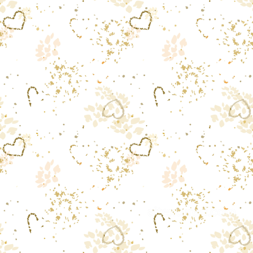 White & Gold Abstract Pattern Texture with Delicate Brush Strokes seamless White & Gold PBR texture