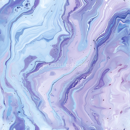 Seamless 3D Abstract Agate Stone PBR Texture in Purple and Blue Tones