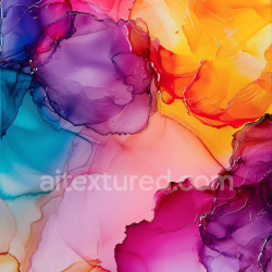 seamless Seamless 3D Alcohol Ink PBR Texture with Vibrant Purple, Red, and Orange Fluid Waves texture 8k free download PBR