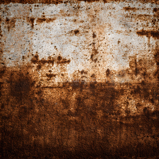 Seamless 3D Rusty Cracked Metal PBR Texture with Corrosion and Rough Surface