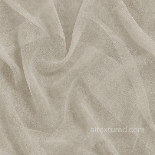 Organza Sheer Crisp seamless Fabric PBR texture