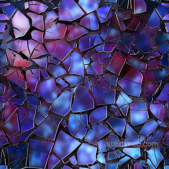 Cracked & Holes Texture of Cracked Blue Glass Shards with Jagged Edges Cracked & Holes texture preview