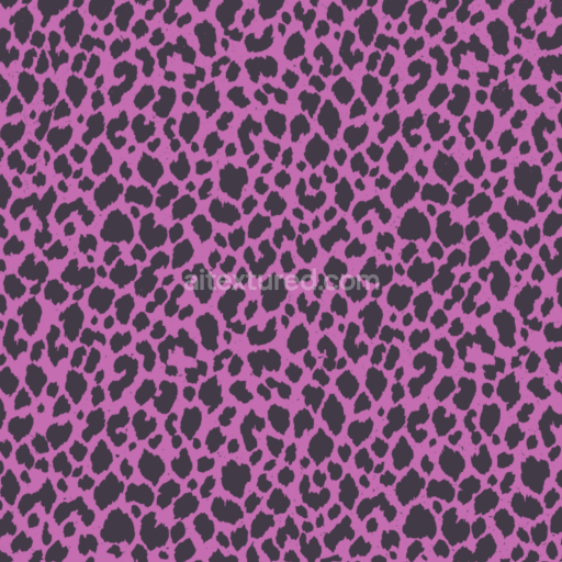 Seamless 3D PBR Texture of Vibrant Purple Leopard Print Fabric