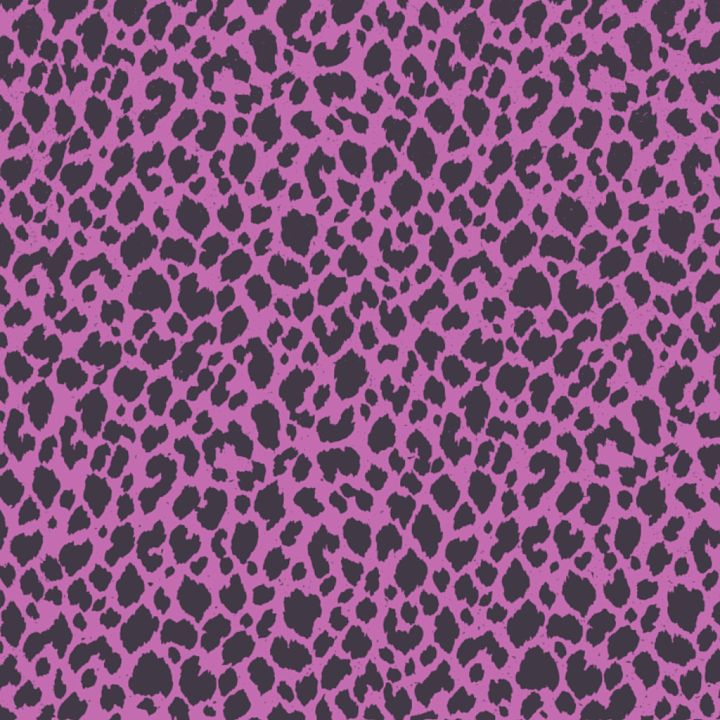 Vibrant Purple Leopard Print Fabric seamless PBR texture preview