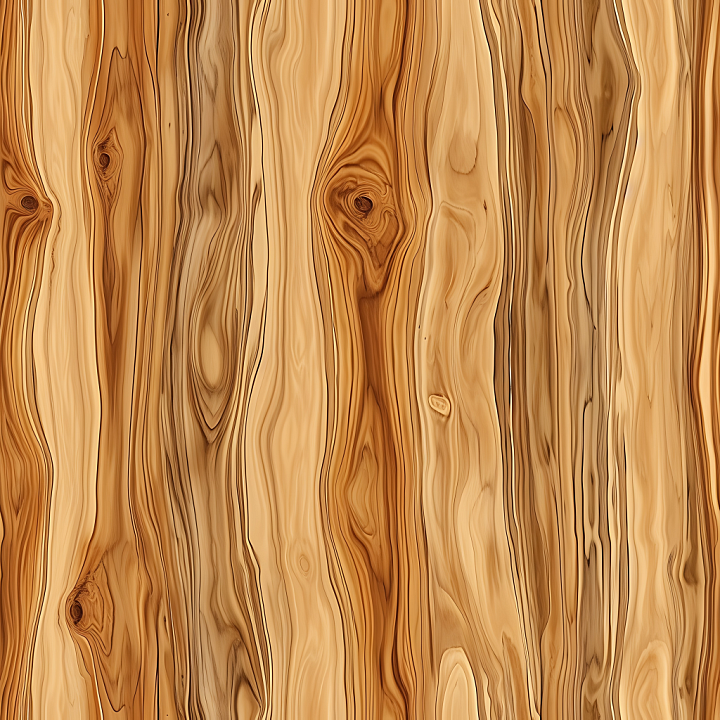 Pine Wood Planks with Natural Knots and Warm Grain seamless PBR texture preview