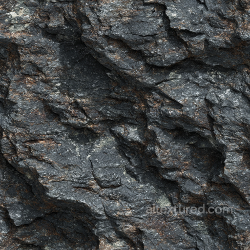 Stone Texture of Rough Rocky Cliff Wall with Natural Erosion and Color Variations seamless Stone PBR texture