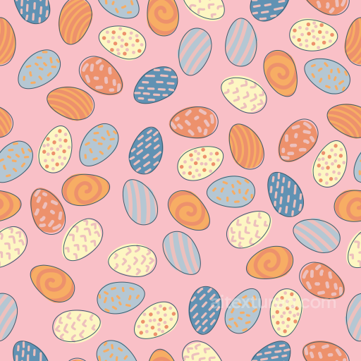 Of Colorful Easter Eggs On Pink Background seamless All Christmas Digital paper PBR texture