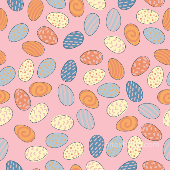 Of Colorful Easter Eggs On Pink Background All Christmas Digital paper texture preview