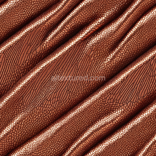 Seamless 3D Metallic Crocodile Grain Leather PBR Texture with Glossy Finish