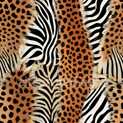 seamless Seamless 3D PBR Leopard Print and Zebra Fur Texture with Detailed Spots texture 8k free download PBR