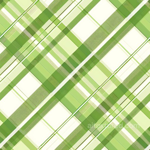 Seamless 3D PBR Texture Featuring Light Green and White Plaid Fabric Pattern texture preview