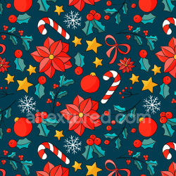 seamless Seamless 3D PBR Texture Featuring Colorful Christmas Digital Paper Pattern texture 8k free download PBR