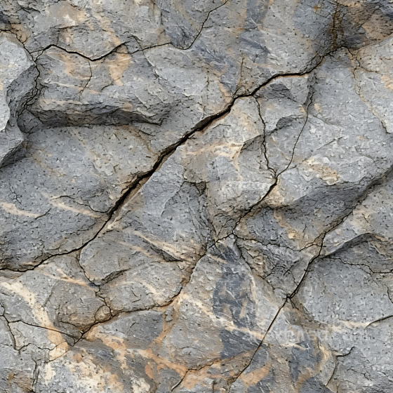 Cracked Weathered Rocky Ground PBR Texture with Natural Erosion Stone texture preview