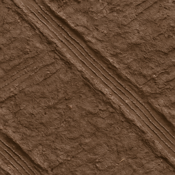 Muddy Trail Surface With Mud Tracks And Soft Mud seamless PBR texture preview