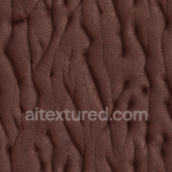 seamless Seamless 3D PBR Texture of Wrinkled Brown Leather with Detailed Grain and Creases texture 8k free download PBR