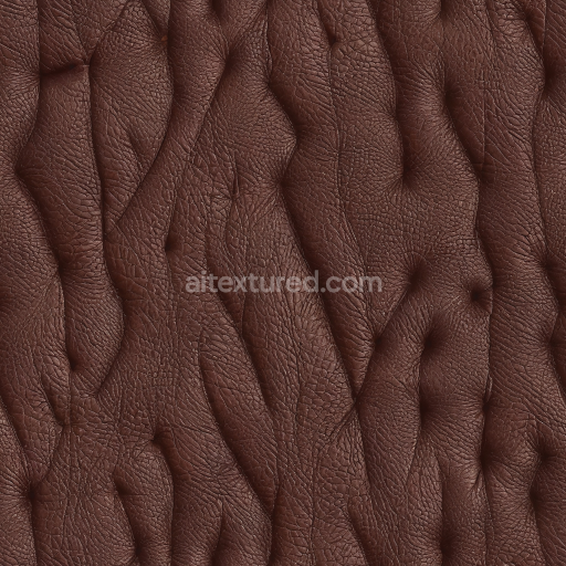 Preview — Seamless 3D PBR Texture of Wrinkled Brown Leather with Detailed Grain and Creases