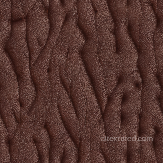 Wrinkled Brown Leather Seamless Texture with Detailed Grain and Creases Leather texture preview