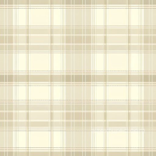 Seamless 3D PBR Plaid Fabric Texture in Soft Beige and Cream Tones texture preview