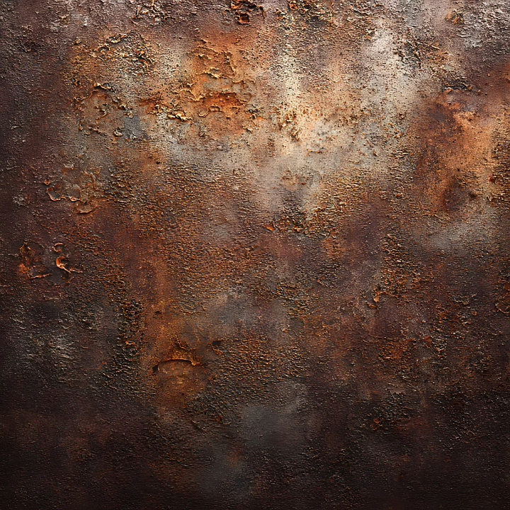 Rusty Metal with Cracked and Peeling Surface seamless PBR texture preview