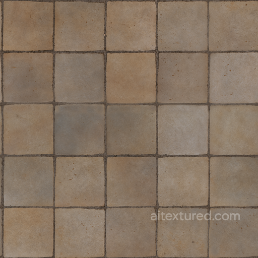 Tiles Square Ceramic - Grid Beige Floor Square Ceramic Regular seamless Flooring PBR texture