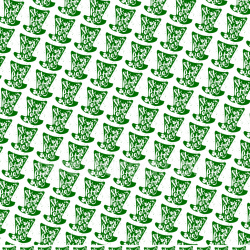 seamless Seamless 3D PBR Texture Featuring Green St Patrick Hats with Script Pattern texture 8k free download PBR