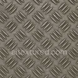 seamless Checkered Tread Plate Diamond Pattern texture 8k free download PBR