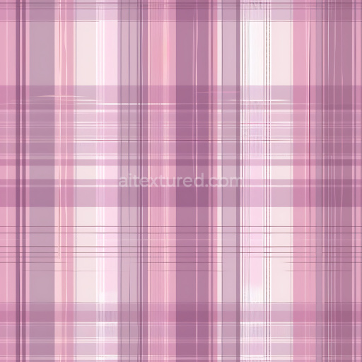 Seamless 3D Metal PBR Texture Featuring Pink Plaid Pattern