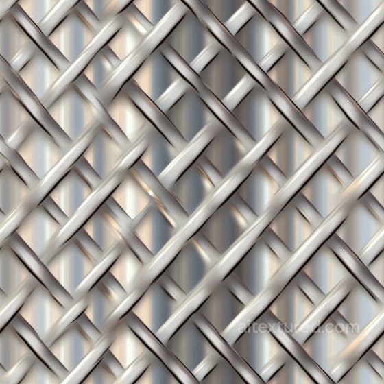 Woven Steel Mesh PBR Texture with Brushed Metal Finish Metal texture preview