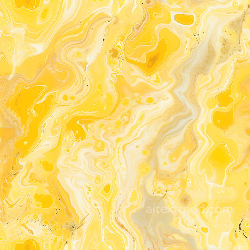 Butter Yellow Marble PBR Texture with Vivid Swirling Veins seamless Marble PBR texture