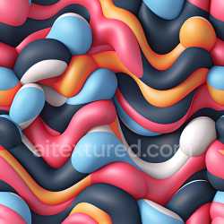 seamless Seamless 3D Inflated Bubble Foam PBR Texture in Vibrant Colors texture 8k free download PBR