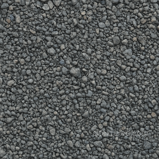 Of Gravel Ground With Basalt Gravel And Gravel Fragments Mix texture preview