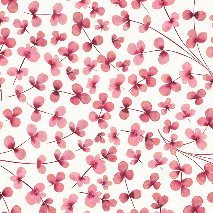 Featuring Watercolor Cherry Floral Pattern in Soft Pink Hues seamless PBR texture preview