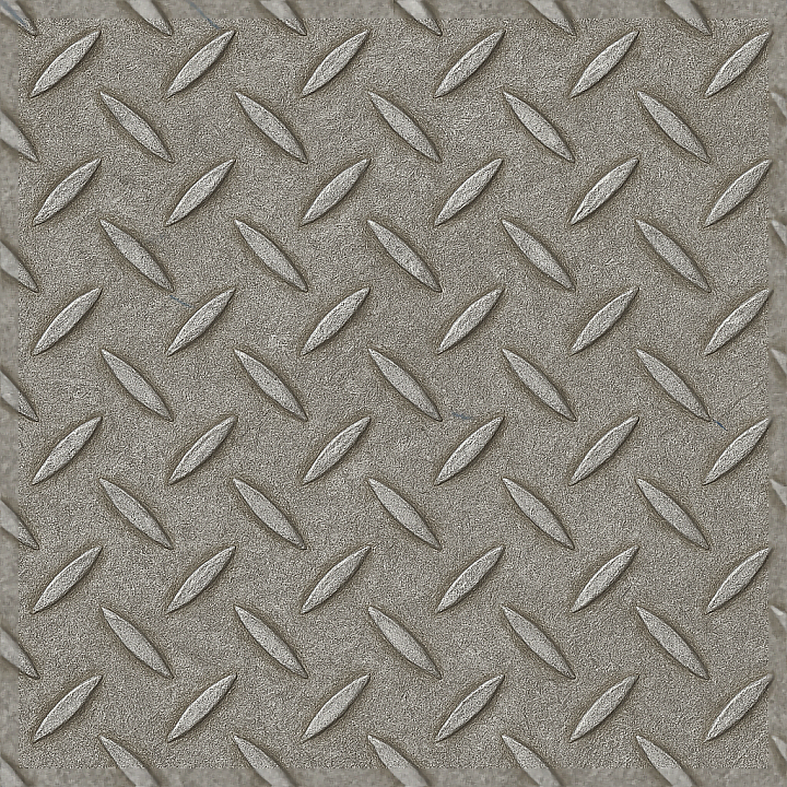 Tactile Plate With Raised Pattern On Scratched Stainless Steel seamless PBR texture preview