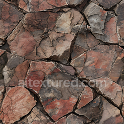 seamless Seamless 3D PBR Weathered Rock Ground Texture with Rust and Gray Tones texture 8k free download PBR