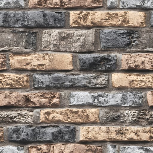 Cracked Brick Wall Texture with Rough, Weathered Surface seamless Brick PBR texture